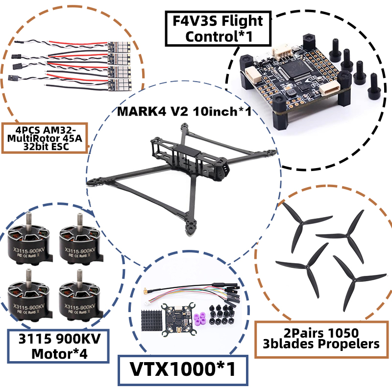 MARK4 V2 10inch F4V3S/F4V3S PL - Radiomaster Ranger 2.4Ghz Elrs Module review and price