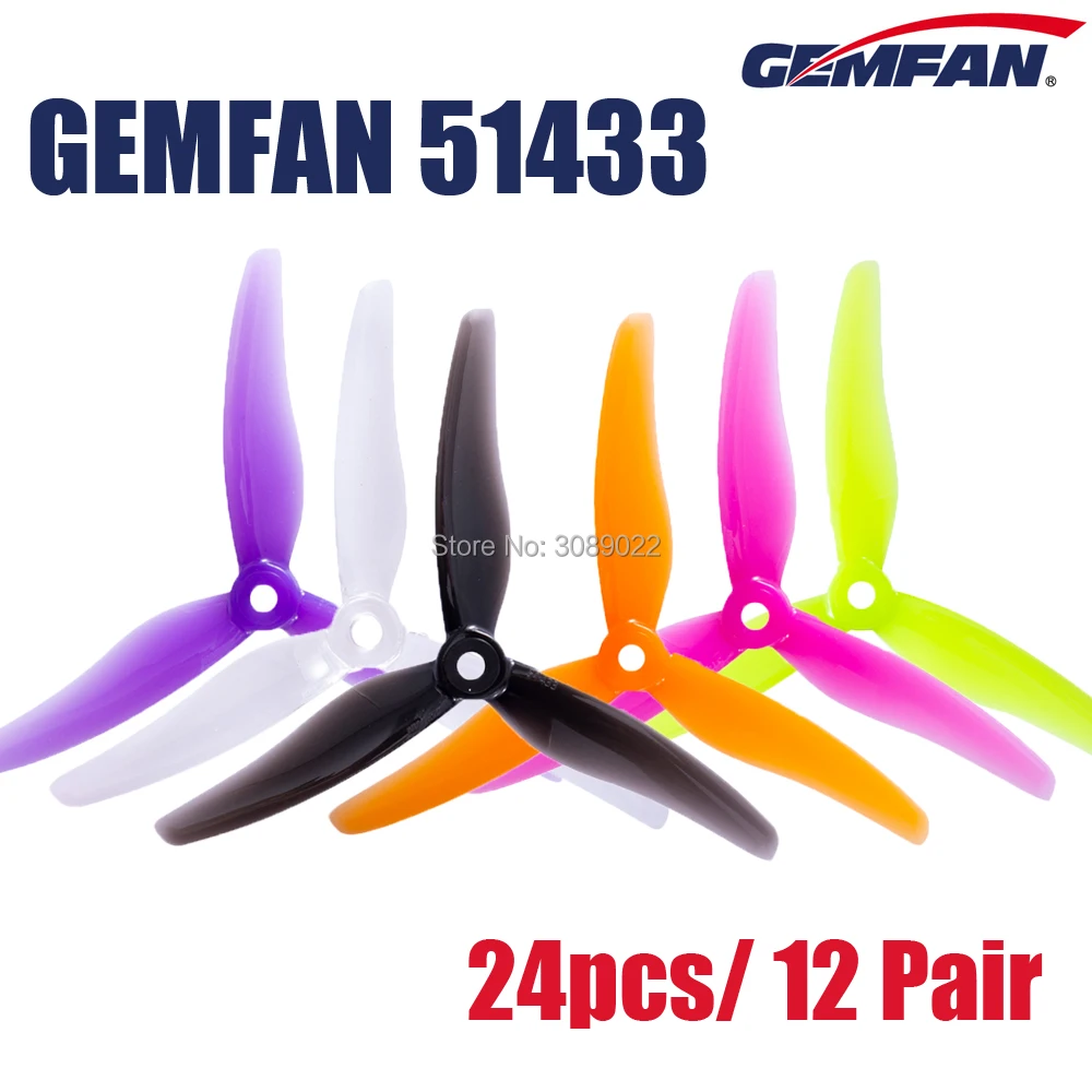 24 pcs/ 12 pairs Gemfan 51433  - Foxeer Reaper F4 128K 65A Esc review and price